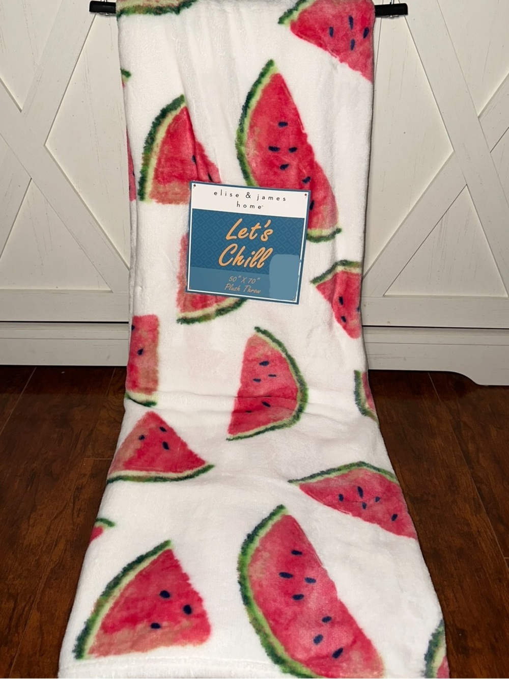 Let’s Chill Watermelon Plush Throw Blanket